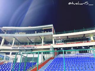 The Virat Kohli Pavilion, Arun Jaitley Stadium.