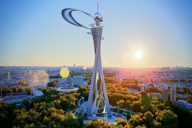 An artist’s impression of the proposed watch tower in Bengaluru. (DK Shivakumar/X)