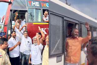 BJP leaders arrested in Coimbatore (L); Pattukkottai (R) (Twitter)