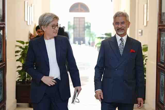 Senator Penny Wong (L), Dr S Jaishankar (R)