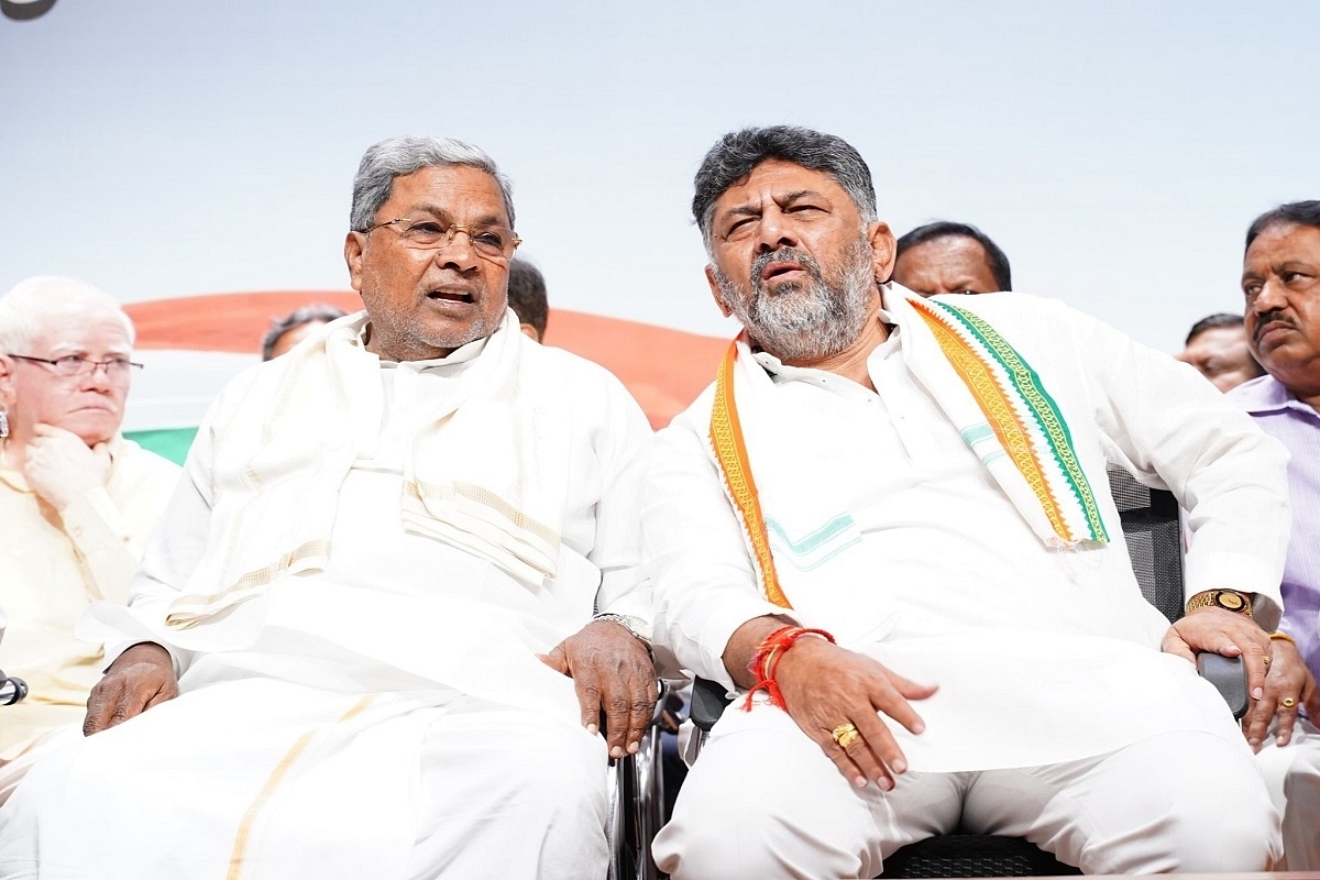 Karnataka Chief Minister Siddaramaiah and Deputy Chief Minister D K Shivakumar.
