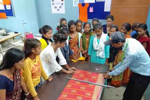 Vocational training as part of CSR, in Madhepura.