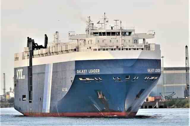The Bahaman-flagged 'Galaxy Leader' ship purportedly hijacked by the Yemen-based Houthis on 19 November, 2023.
