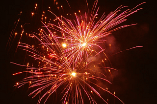 Firecrackers burst on Diwali