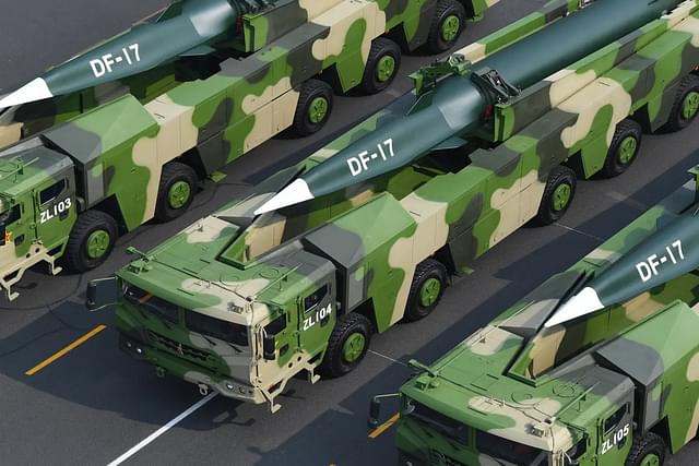 Chinese DF-17 ballistic missile carrying its DF-ZF Hypersonic Glide Vehicle (HGV). (Pic via Xinhua News)