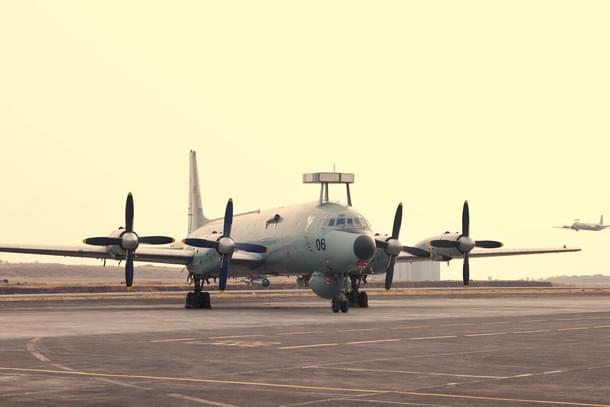 IL-38 on its decommissioning ceremony at Dabolim, Goa. (Pic via X @indiannavy)
