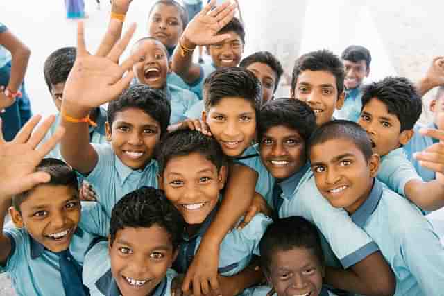 Indian school kids (Photo by Church of the King on Unsplash)