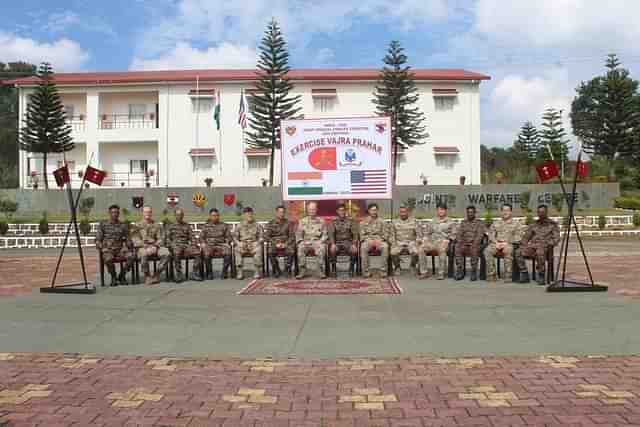 India and United States special forces in the joint 'Vajra Prahar' exercise. (Pic via X@adgpi)