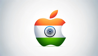 (Graphic by Swarajya/Apple Logo & Indian tricolor)