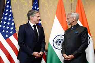 External Affairs Minister S Jaishanhar with US Secretary of State Anthony Blinken during the 2+2 ministerial dialogue. (Image via X @DrSJaishankar)