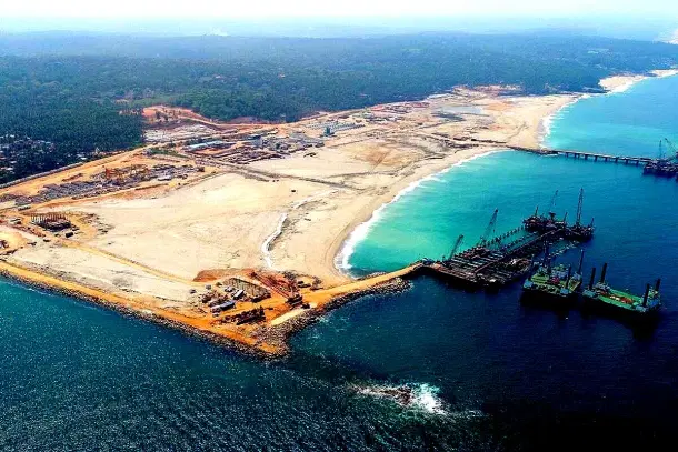 Vizhinjam International Port, Thiruvananthapuram. (X)
