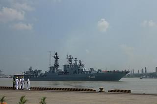 Russian Naval flotilla visiting Chittagong port, Bangladesh. (Pic via X @RussEmbDhaka)