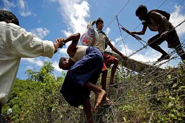 Residents fled across the Tiau river to the Indian side, seeking safety.