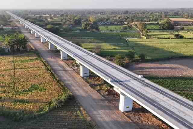 A section of the Mumbai-Ahmedabad High Speed Rail project.