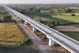 A section of the Mumbai-Ahmedabad High Speed Rail project.