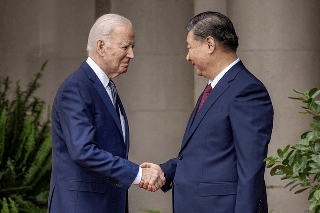 Joe Biden and Xi Jinping