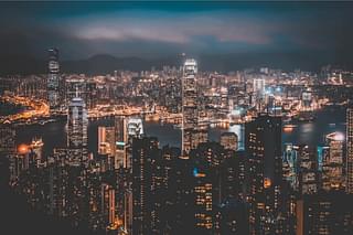 Hong Kong skyline at night (Photo by SHUJA OFFICIAL on Unsplash)