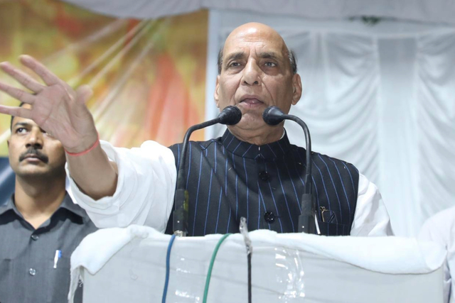 Defence Minister Rajnath Singh Asserts India's Ability To Eliminate Threats On Both Sides Of The Border