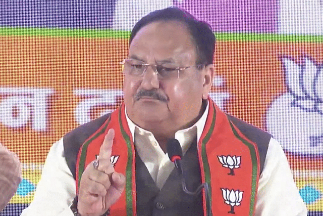 BJP chief J P Nadda (Pic Via Twitter)