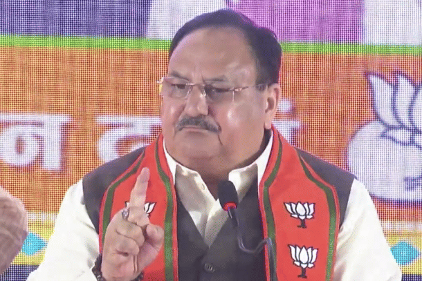 BJP chief J P Nadda (Pic Via Twitter)