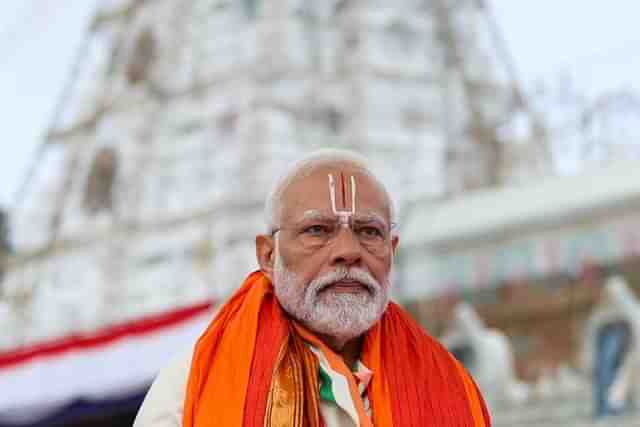 Prime Minister Narendra Modi At Sri Venkateswara Swamy Temple in Tirumala.