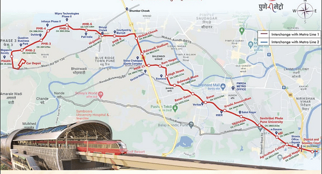 Pune Metro III Route Map
