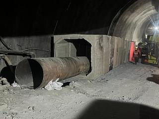 BRO supplied 50 box culverts and 50 meters of Hume pipes, which were subsequently utilized to establish the designated safe passage inside the tunnel.