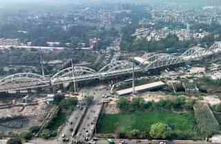 Six special steel spans have been Installed to cross the Gazipur Drain 