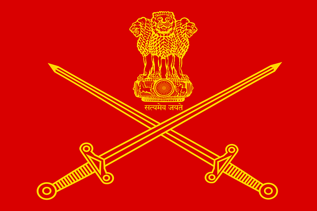 The Indian Army insignia.