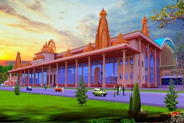 An artist’s impression of the new Ayodhya Railway Station.