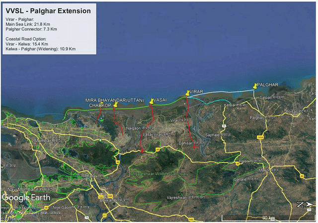 VVSL-Palghar Extension map