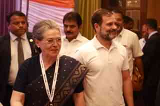Congress leaders Sonia Gandhi, Rahul Gandhi