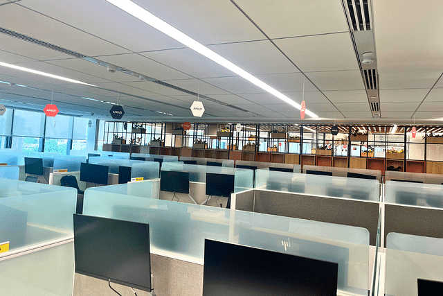 A glimpse at the new AMD Bengaluru campus workspace.