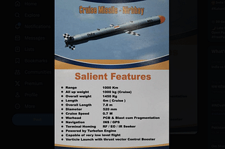 Poster of Nirbhay missile stating its specifications.