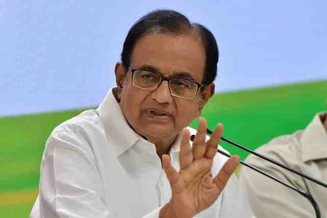 Congress leader P Chidambaram.