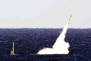 USS Florida launches a Tomahawk cruise missile