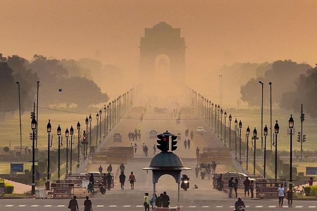 Delhi in the midst of deteriorating air quality crisis. 