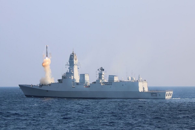 Indian Navy's Visakhapatnam-Class Destroyer 'INS Imphal' Fires BrahMos ...