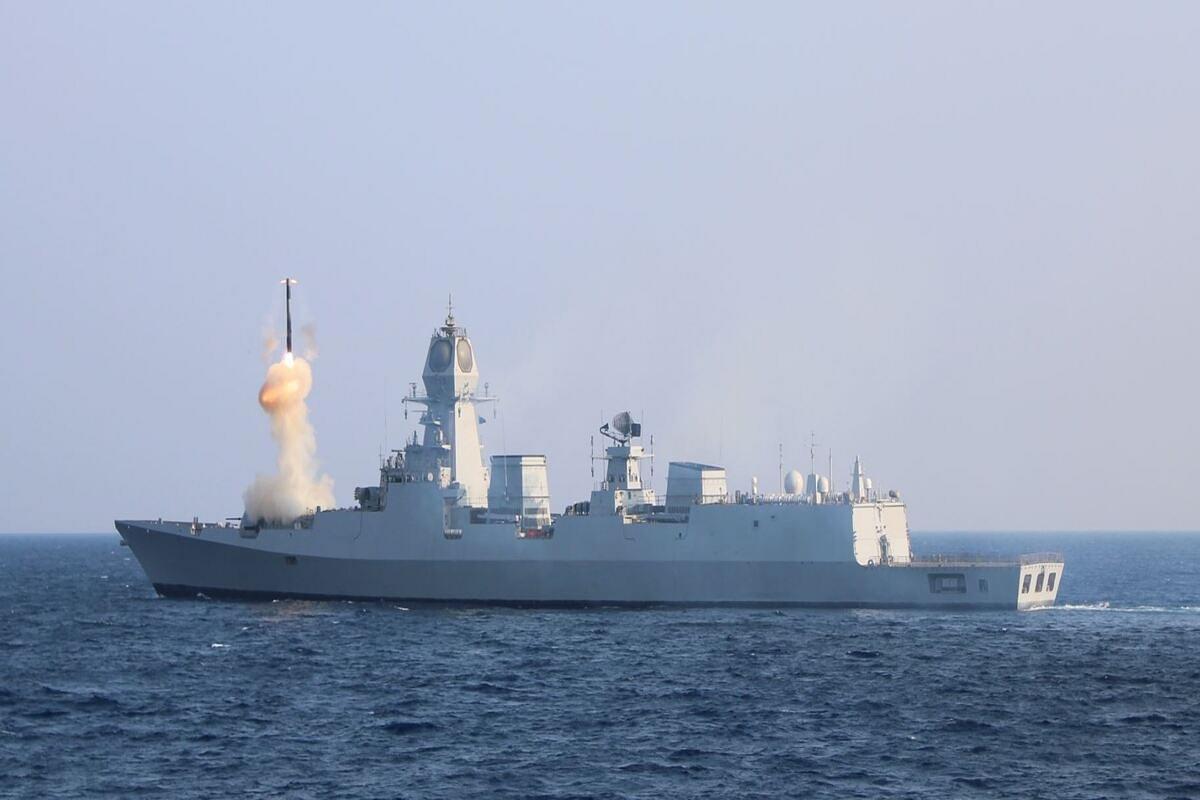 Indian Navy's Visakhapatnam-Class Destroyer 'INS Imphal' Fires BrahMos  Supersonic Cruise Missile In Its Maiden Sea Trials