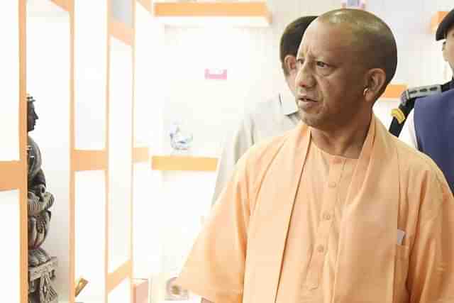 Yogi Adityanath at UP Pavillion