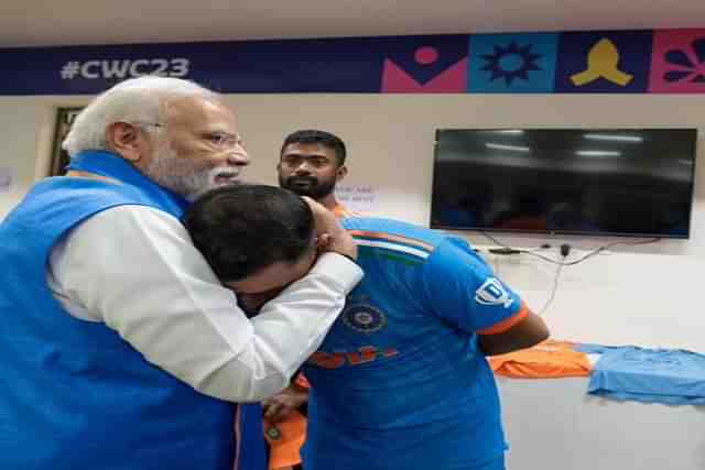 PM Narendra Modi And Mohammad Shami.