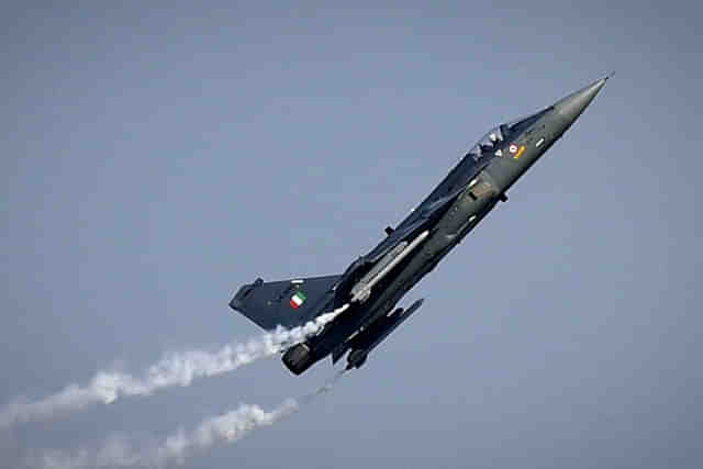 The Tejas Mark 1A fighter plane (Raj K Raj/Hindustan Times via Getty Images)