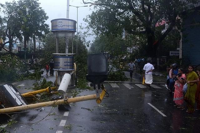 Cyclone Michaung brings chaos in Chennai. Representative image (STR/AFP/Getty Images)
