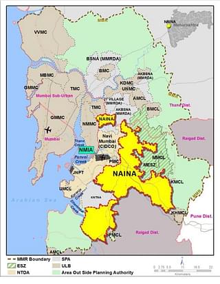 Regional location of NAINA (CIDCO)