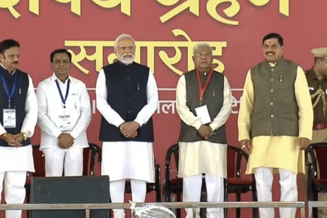 PM Modi with New Madhya Pradesh CM Mohan Yadav