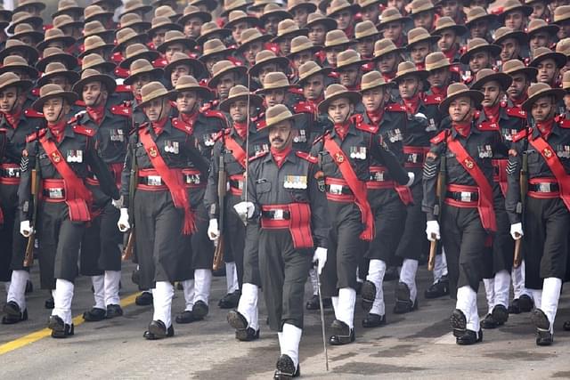 11 Gorkha Rifles march down during the Republic Day Parade. (Representative image)
