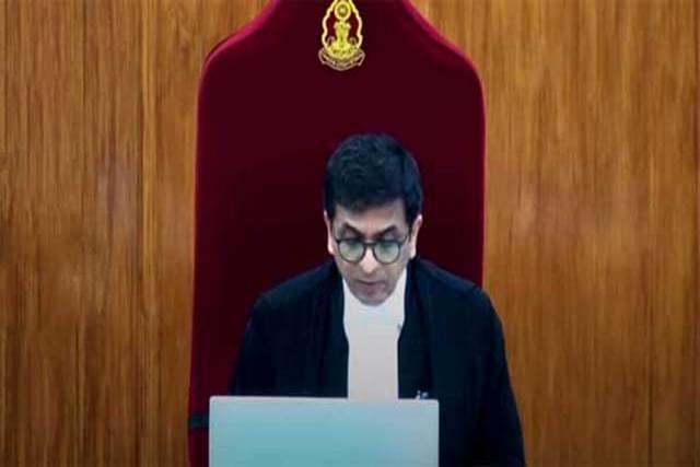 Chief Justice of India, D Y Chandrachud during article 370 hearing.