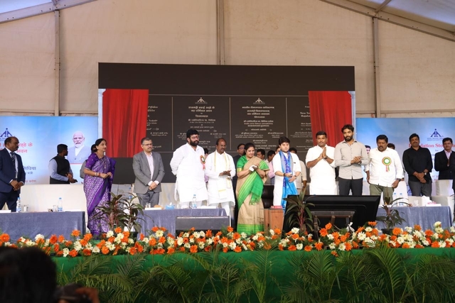 Civil Aviation Minister Jyotiraditya Scindia Laying Foundation Stone of New Terminal Building At Rajahmundry airport