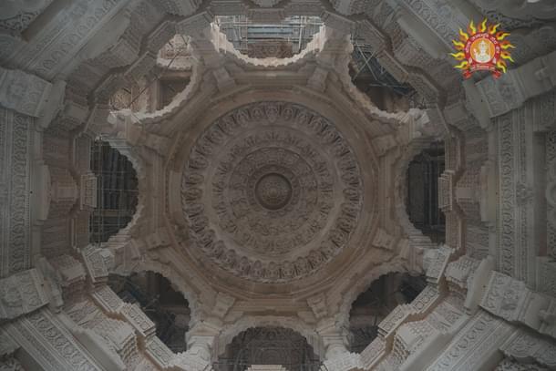 Carvings inside the Mandapas (Photo: Shri Ram Janmabhoomi Teerth Kshetra)