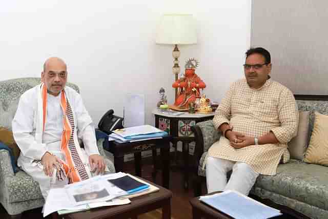 Amit Shah with Bhajan Lal Sharma